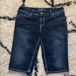 Like new silver Jean Suki Bermudas